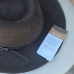 Scala Brown Fedora Hat - New  Western Style